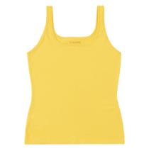 Blusa Regata Básica Meia Malha Feminina Malwee Ref. 04494 Cor:Amarelo 2316Tamanho:G