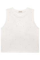 Blusa Regata Boxy Over em Meia Malha Menina Vic&Vicky