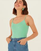 Blusa Regata de Alça Básica Feminina em Viscose Stretch Decote Redondo - Malwee Blusa Regata de Alça Básica Feminina em Viscose Stretch Decote Redondo - Malwee