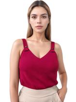 Blusa Regata Feminina Alça Larga Duna Básica