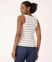 Blusa Regata Feminina Canelada Listrada Marisa-04069