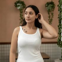 Blusa Regata Feminina Canelada Malha Viscose Lunender Blusa Regata Feminina Canelada Malha Viscose Lunender