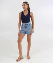Blusa Regata Feminina Canelada Marisa Azul-12016