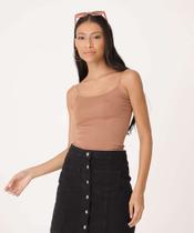 Blusa Regata Feminina Canelada Sem Costura Marisa-15506