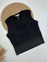 Blusa/Regata Feminina com Strass Michele Collection Ref.Z1030 Blusa/Regata Feminina com Strass Michele Collection Ref.Z1030