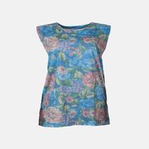 Blusa Regata Feminina De Malha Estampada Senhora Verão