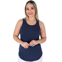 Blusa Regata Feminina Fitness academia treino decote nadador tapa bumbum mullet