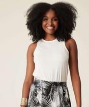 Blusa Regata Feminina Pérolas Sintéticas Marisa-14020