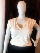 Blusa regata feminina plus size