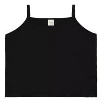 Blusa Regata Juvenil Básica De Alça Para Meninas