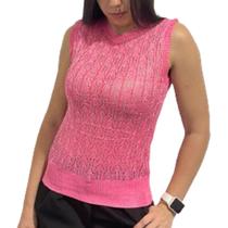 Blusa Regata Lurex com Brilho