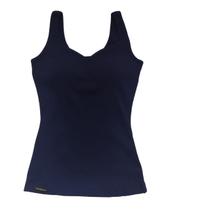 Blusa regata malha canelada com bojo K2B Blusa regata malha canelada com bojo K2B