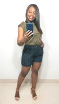 Blusa Regata Muscle e short xadrez Alfaiataria Blusa Regata Muscle e short xadrez Alfaiataria