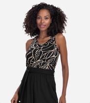 Blusa Regata Nadador Feminina Estampa Tropical De Alça Larga