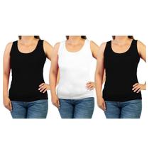 Blusa Regata ONG Kit com 3 peças RE01 Blusa Regata ONG Kit com 3 peças RE01