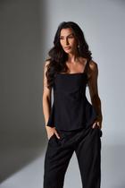 Blusa regata peplum em alfaiataria Fernanda Cor:Off-WhiteTamanho:M