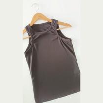 Blusa Regata Ribana Feminina Lisa Tamanho M - Genérica Blusa Regata Ribana Feminina Lisa Tamanho M - Genérica