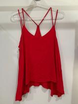 Blusa regata vermelho ,feminino, rafa modas