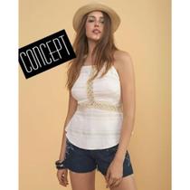 Blusa regata zinco cava francessa tam p Blusa regata zinco cava francessa tam p