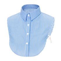 Blusa removível de algodão com design listrado atemporal