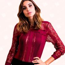 Blusa Renda Berlim - Moda Casual Chic Blusa Renda Berlim - Moda Casual Chic