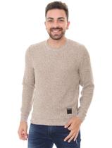 Blusa Replay Masculina Tricot Retiline Cáqui