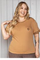 Blusa Ribana Lisa e Listrada Juanna - Outono - 100% Algodão