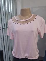 Blusa rosa claro De manga
