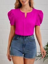 Blusa rosa feminina verão, tam UNICO