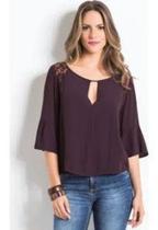 Blusa roxa feminina