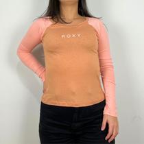 Blusa Roxy Manga Longa Winter Noon Rosa