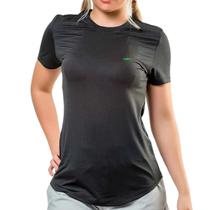 Blusa Running Feminina Elite Tecido Furadinho Preto