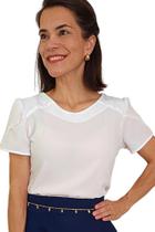 Blusa Santa Rita de Cássia cor branco