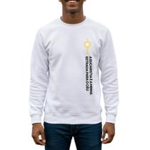 Blusa São Carlo Acutis Comic Católico Moletom Branco Cor:BrancoTamanho:GG Blusa São Carlo Acutis Comic Católico Moletom Branco Cor:BrancoTamanho:GG