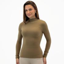 Blusa Scala Básica Manga Longa Gola Alta Feminina Blusa Scala Básica Manga Longa Gola Alta Feminina