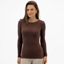 Blusa Scala Básica Manga Longa Gola Redonda Feminina Blusa Scala Básica Manga Longa Gola Redonda Feminina