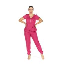 Blusa Scrub Transpassada Pink