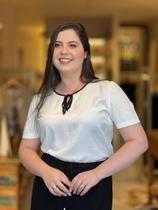 Blusa secia crepe off white