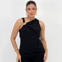 Blusa Secia Regata Gola Redonda Feminina