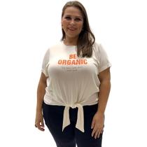 Blusa Secret Glam Manga Curta Plus Size Feminina