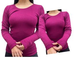 Blusa Segunda Pele Térmica Canelada Feminina - Blusa Flanelada Blusa Segunda Pele Térmica Canelada Feminina - Blusa Flanelada