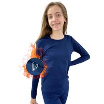 Blusa Segunda Pele Térmica Infantil Peluciado Para O Frio