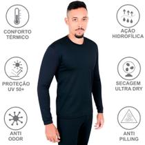 Blusa Segunda Pele Térmica Masculina Inverno Extremo Viagem Neve Moto Esportes Lazer