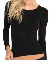 Blusa Segunda Pele Trifil Manga Longa 100% Poliamida 6311 Cor:PretoTamanho:Unico 38-46