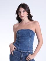 Blusa sem alça Jeans Revanche Bl.Fem.00235