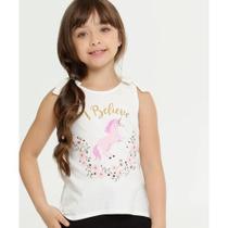Blusa sem manga feminino infantil