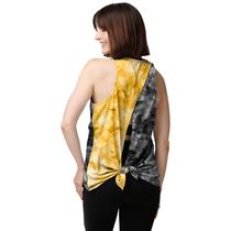 Blusa sem mangas FOCO Pittsburgh Steelers NFL Feminina Tie Dye Blusa sem mangas FOCO Pittsburgh Steelers NFL Feminina Tie Dye