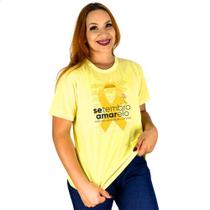 Blusa Setembro Amarelo Camiseta Campanha Todos Pela Vida