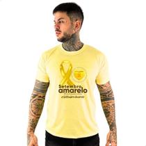 Blusa Setembro Amarelo Camiseta Campanha Todos Pela Vida