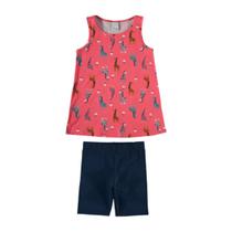 Blusa Short Conjunto Verão Infantil Juvenil Criança Menina Blusa Short Conjunto Verão Infantil Juvenil Criança Menina